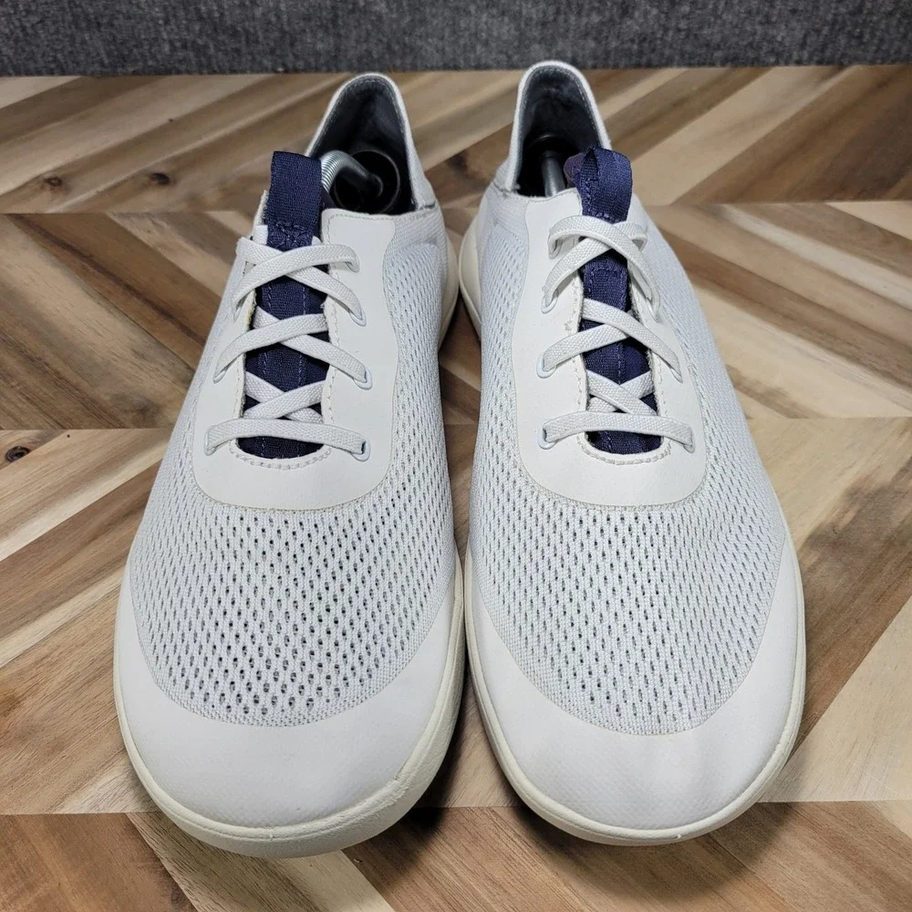 OLUKAI Moku Pae Men's 12 White Breathable Water Boat Shoes Sneakers